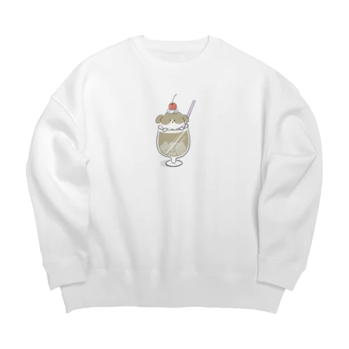 ラサのカフェオレ Big Crew Neck Sweatshirt