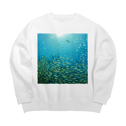 深海へ向かう Big Crew Neck Sweatshirt