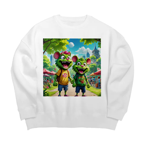 モンスターの仲良し兄弟 Big Crew Neck Sweatshirt