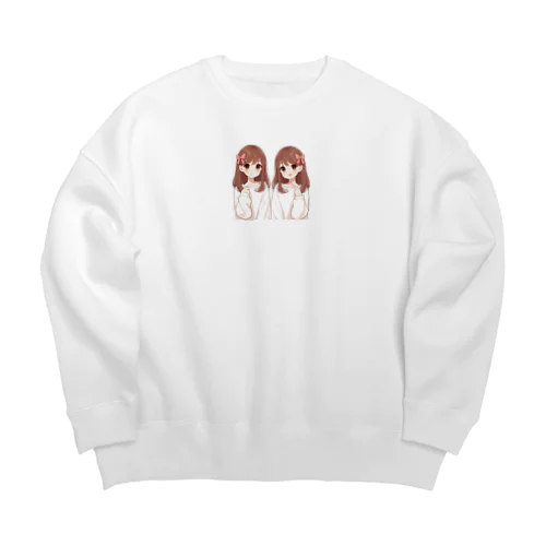 双子の姉妹 Big Crew Neck Sweatshirt