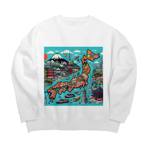 日本 Big Crew Neck Sweatshirt