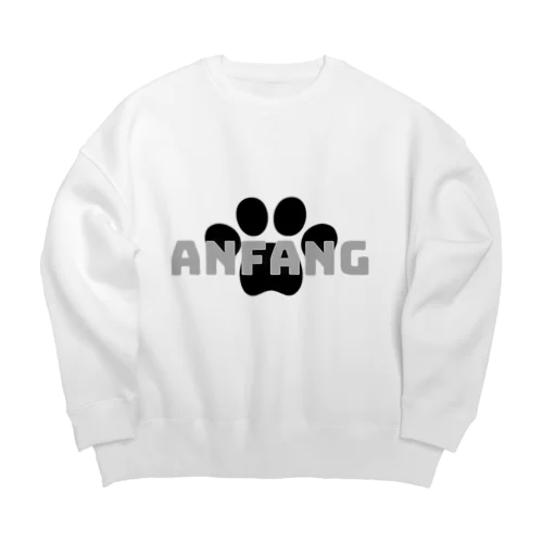 ANFANG Dog stamp series  Big Crew Neck Sweatshirt