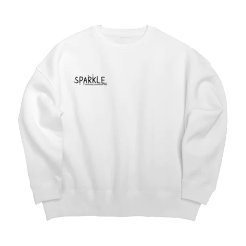 SPARKLE-ドロップス Big Crew Neck Sweatshirt