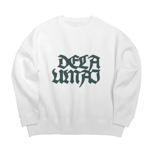 dela umai ロックロゴTシャツ Big Crew Neck Sweatshirt