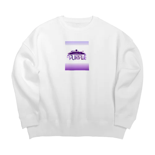 紫の世界 Big Crew Neck Sweatshirt