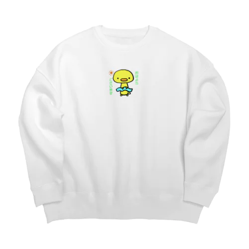 あひるびより Big Crew Neck Sweatshirt