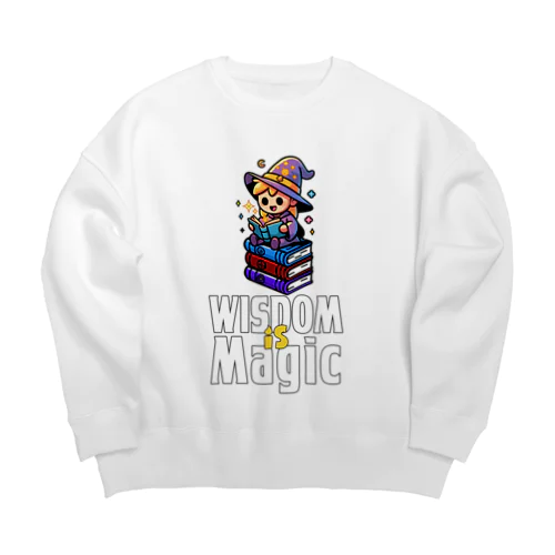 知恵は魔法の魔女 Big Crew Neck Sweatshirt