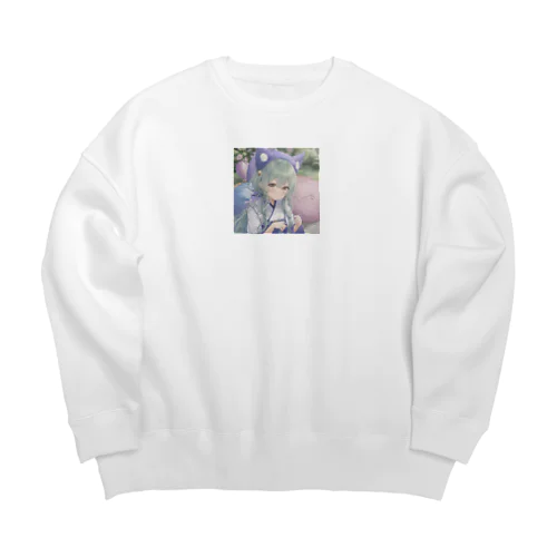 楓ちゃん (kaede) Big Crew Neck Sweatshirt