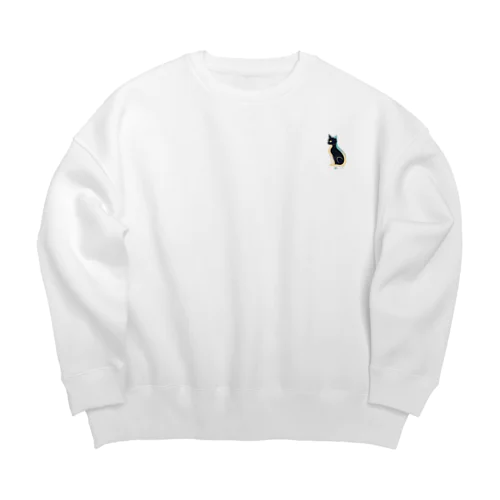 星の猫 Big Crew Neck Sweatshirt