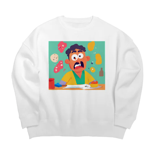 賢い男 Big Crew Neck Sweatshirt