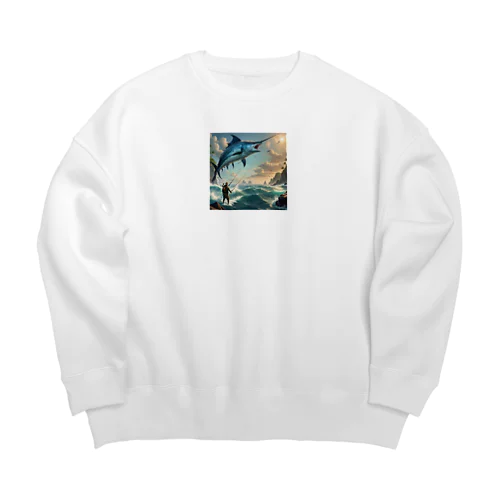 かじき Big Crew Neck Sweatshirt