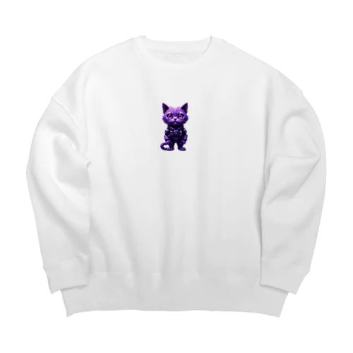 宇宙に連れてってくれる猫 Big Crew Neck Sweatshirt