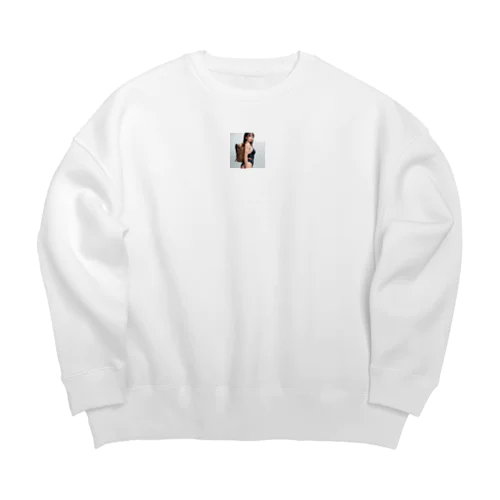 スク水美女 Big Crew Neck Sweatshirt