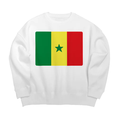 セネガルの国旗 Big Crew Neck Sweatshirt