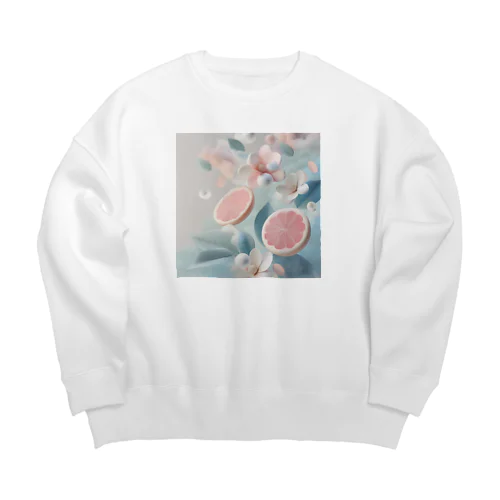 フローティング・シトラス・ガーデン Big Crew Neck Sweatshirt