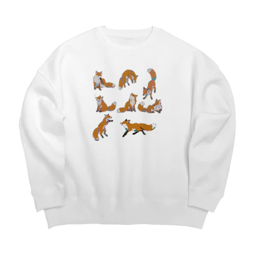 キツネたち Big Crew Neck Sweatshirt