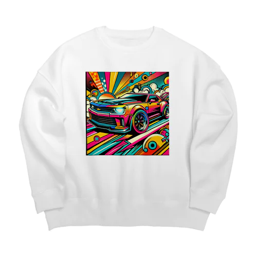 POPマッスルカー Big Crew Neck Sweatshirt