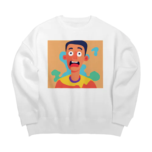 理知的な男 Big Crew Neck Sweatshirt