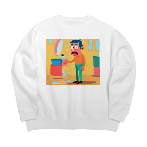 優雅な男 Big Crew Neck Sweatshirt