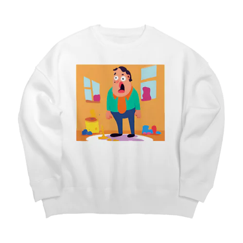 直感的な男 Big Crew Neck Sweatshirt