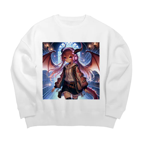 「Rubytail Yui」ルビーテイルユイ Big Crew Neck Sweatshirt