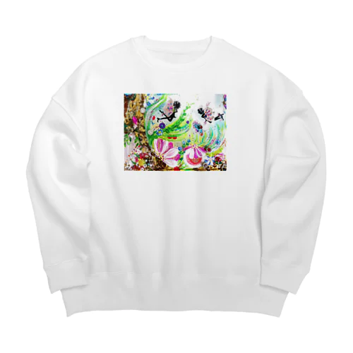 二人の妖精 Big Crew Neck Sweatshirt