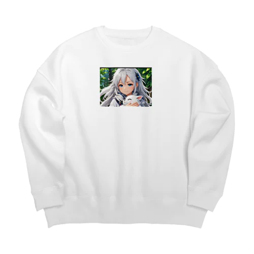 だっこされる神様 Big Crew Neck Sweatshirt