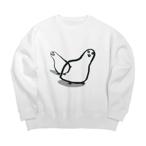 踊り尽くすぜ！鳥 Big Crew Neck Sweatshirt