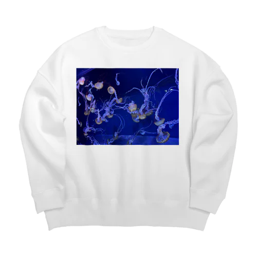 ゆらゆらクラゲくん Big Crew Neck Sweatshirt