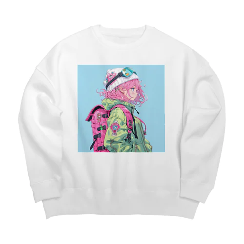 ポップ・スプラッシュ Big Crew Neck Sweatshirt