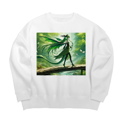 In the Forest　「森の中で」 Big Crew Neck Sweatshirt