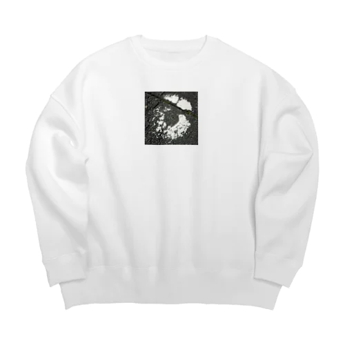 ふかふかの丸いアスファルト Big Crew Neck Sweatshirt