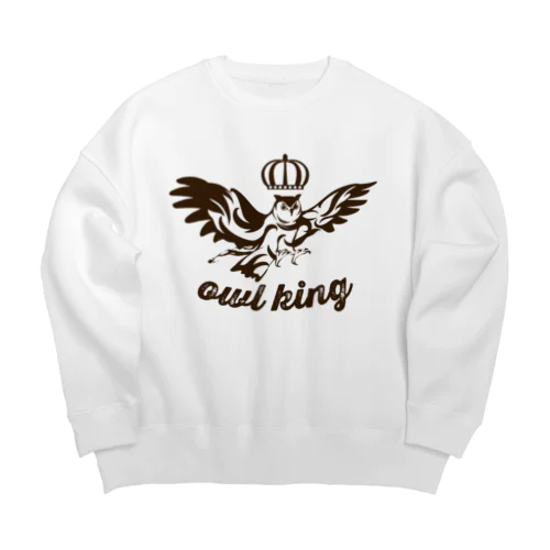 梟キング Big Crew Neck Sweatshirt