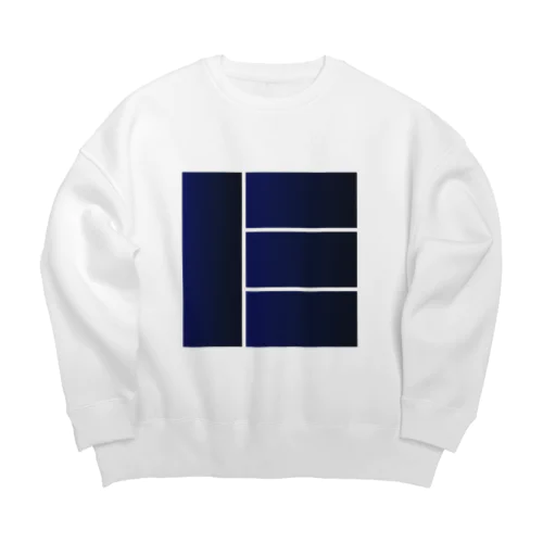 シンプルＢＯＸデザイン１ Big Crew Neck Sweatshirt