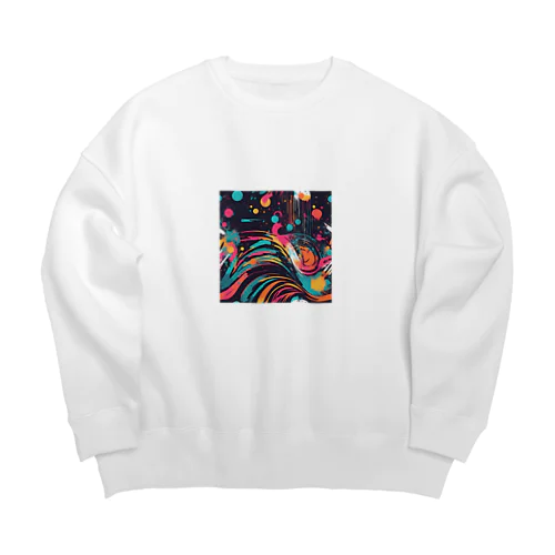 宇宙の輝き Big Crew Neck Sweatshirt