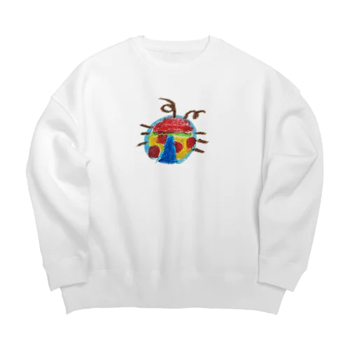 カラフルてんとう虫 Big Crew Neck Sweatshirt