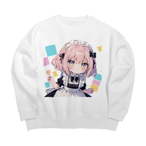 メイド娘コレクション Big Crew Neck Sweatshirt