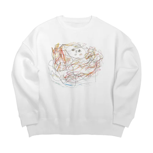 ねぷた絵 Big Crew Neck Sweatshirt