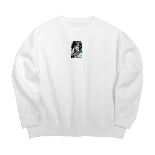 西条渚 Big Crew Neck Sweatshirt