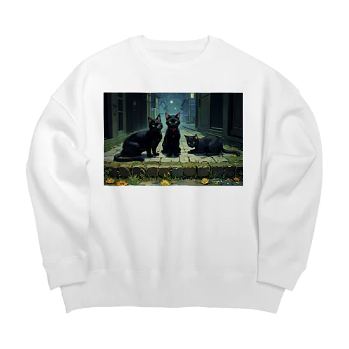 黒の三頭政治 Big Crew Neck Sweatshirt