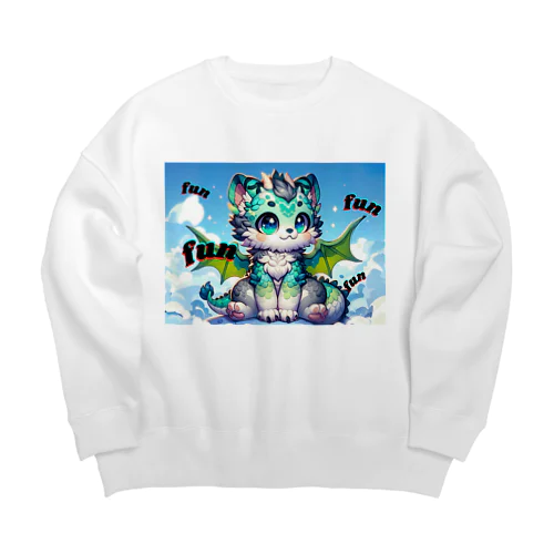 グリーンドラニャン  Big Crew Neck Sweatshirt