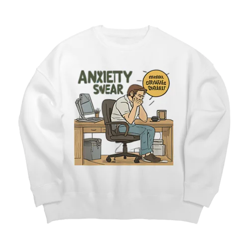 未来への希望を込めた言葉たち Big Crew Neck Sweatshirt