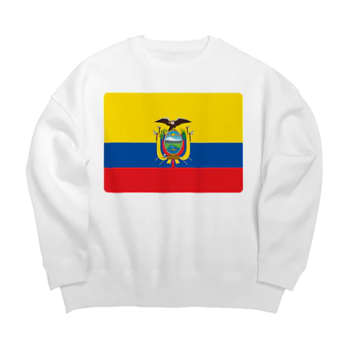 エクアドルの国旗 Big Crew Neck Sweatshirt