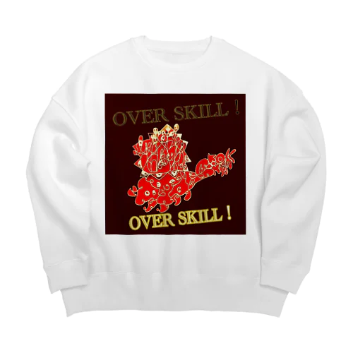 OVER SKILL!  Big Crew Neck Sweatshirt