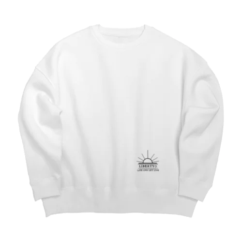 liberty0(ホワイト) Big Crew Neck Sweatshirt