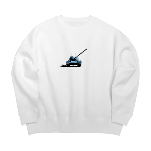 戦車イラスト02 Big Crew Neck Sweatshirt