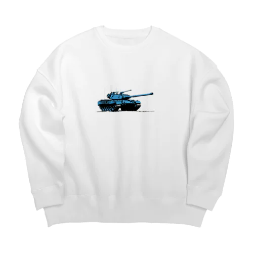 戦車イラスト03 Big Crew Neck Sweatshirt