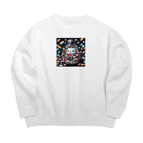 サプリメント妖怪　ラルミン Big Crew Neck Sweatshirt