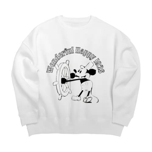 ハッピーマウス Big Crew Neck Sweatshirt