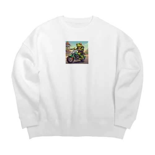 カエルライダー4兄弟　長男　マッテオ Big Crew Neck Sweatshirt